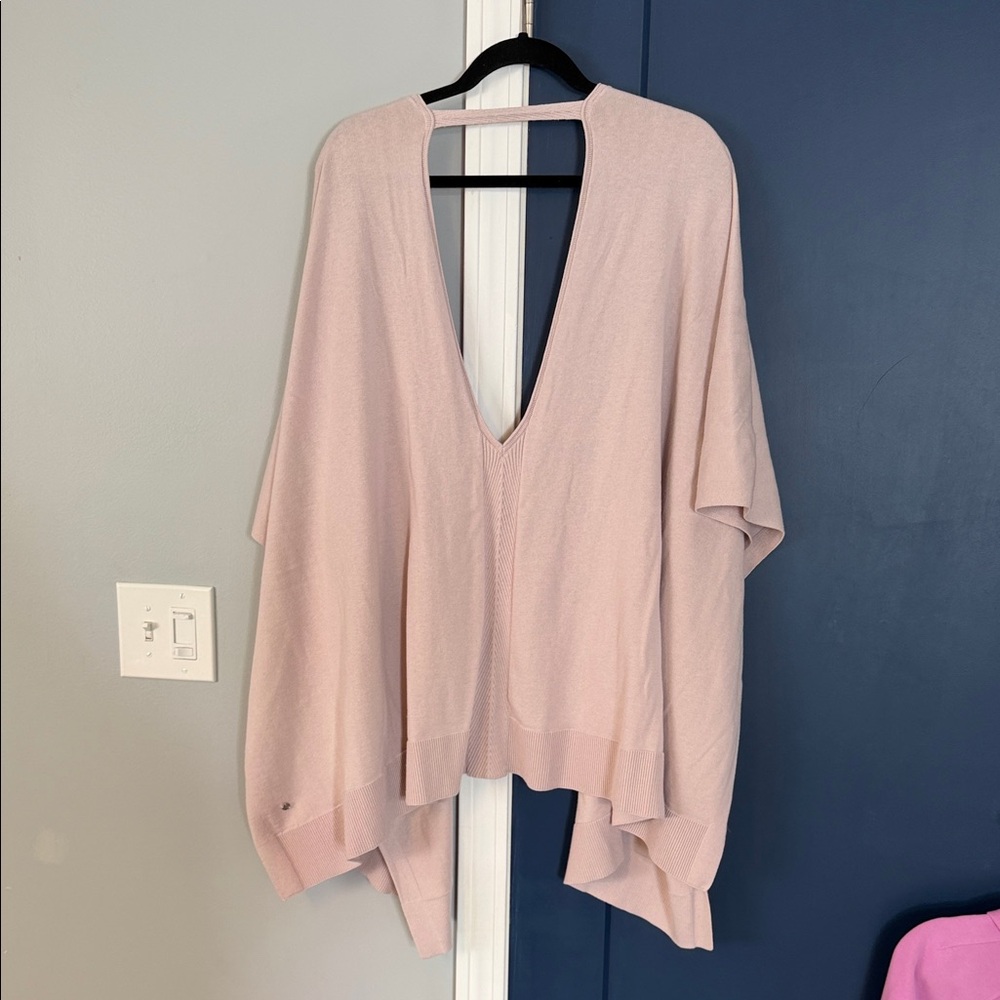 lululemon athletica Pink euc shawl sweater cardigan one size poncho - Picture 3 of 3